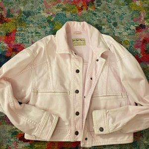 Free People light pink jean jacket